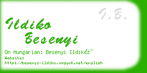 ildiko besenyi business card